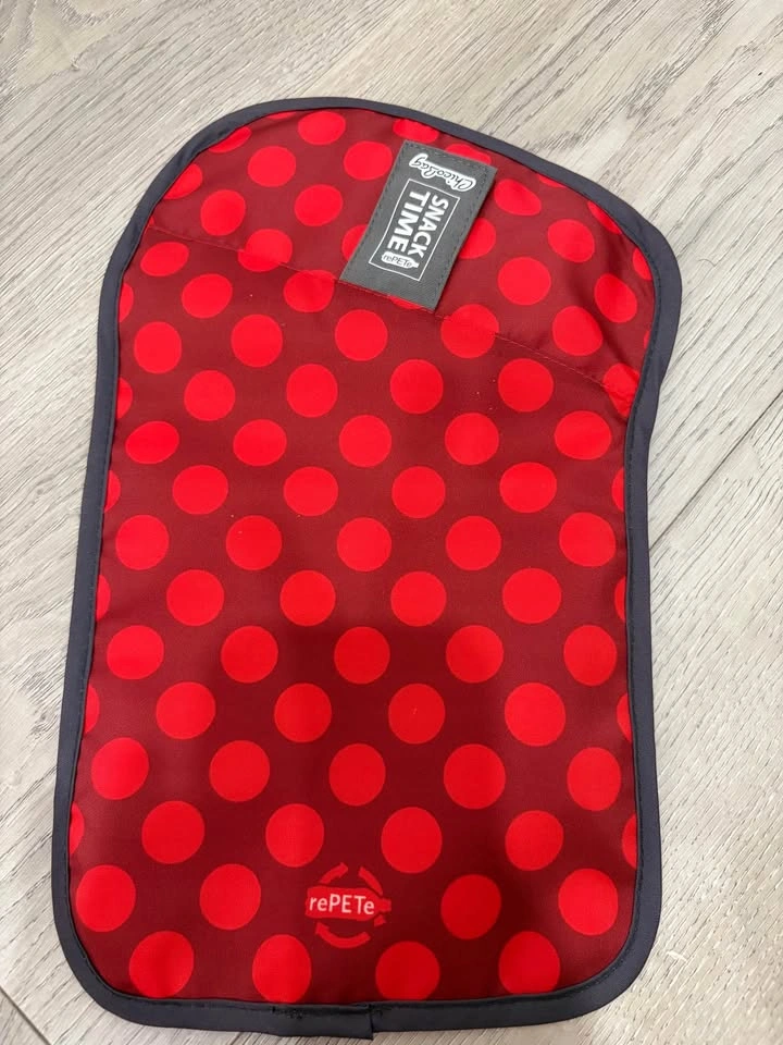 Chicobag Red Polka Dot and Solid Red Reusable Snack Bags - photo 2