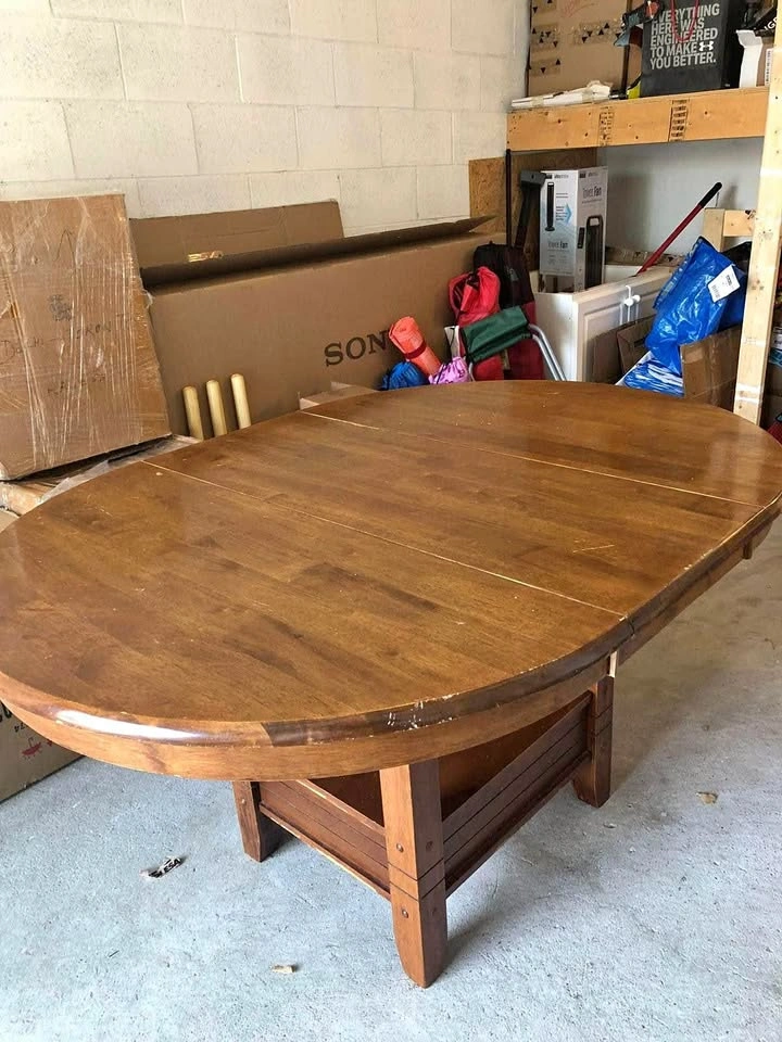 Solid Wood Extendable Dining Table with Storage