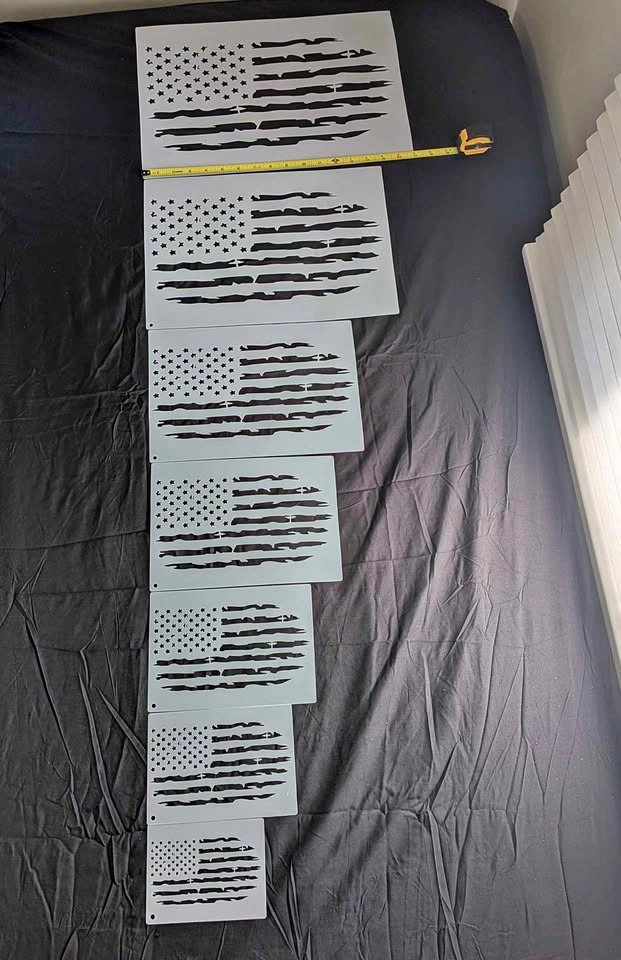 American Flag Stencil Set