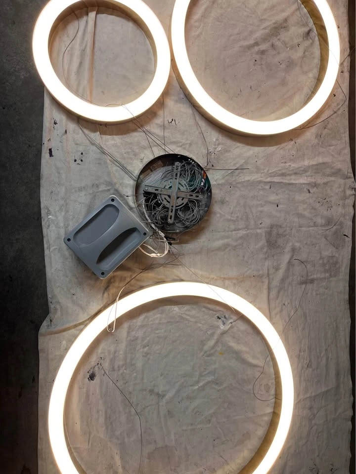 Modern LED 3 Ring Ceiling Pendant Light - photo 4