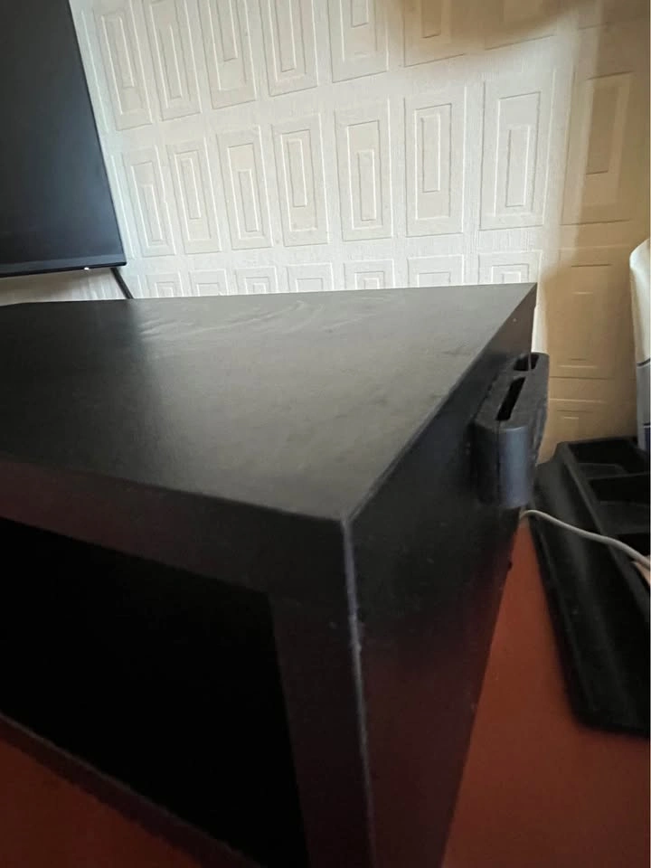 Black Monitor Stand with Storage Shelf - photo 4