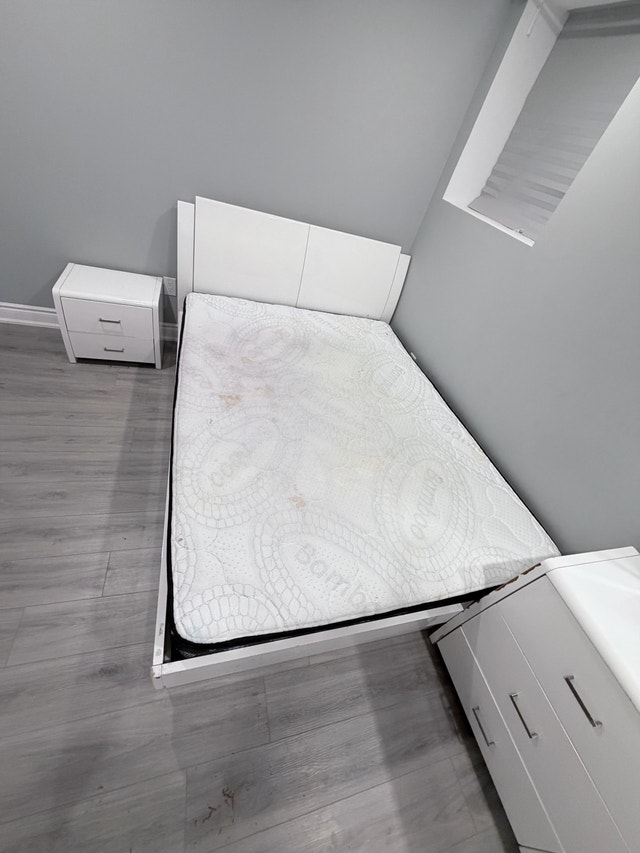 White Bedroom Set with Storage Bed