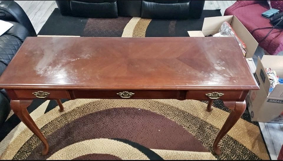Solid Wood Sofa Table / Hallway Table with Drawers