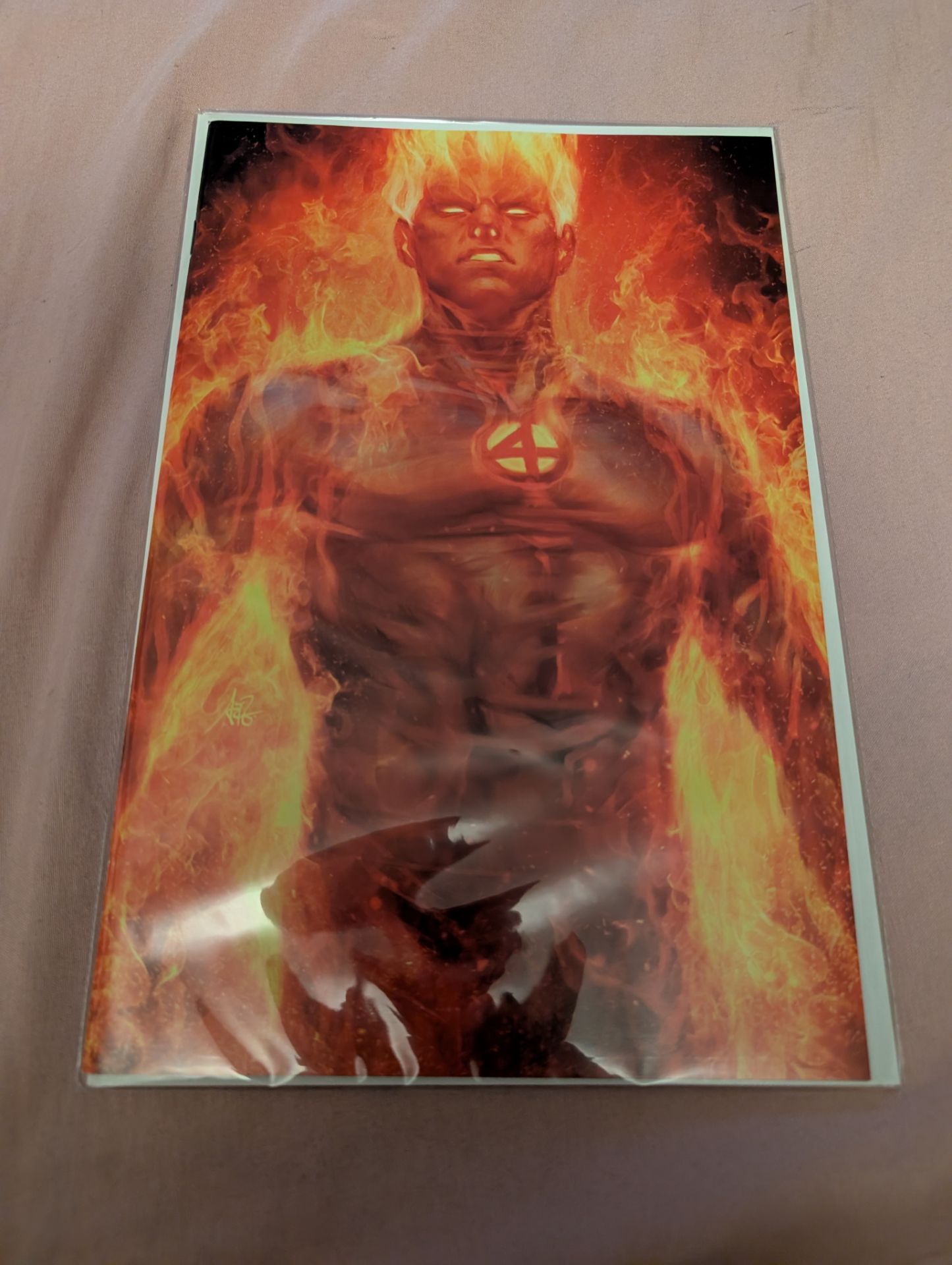 Fantastic Four Human Torch Variant Cover Comic