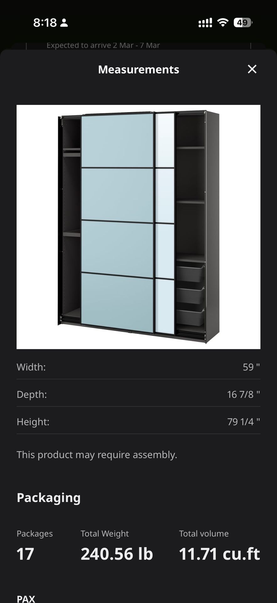 IKEA Wardrobe On Sale - photo 4