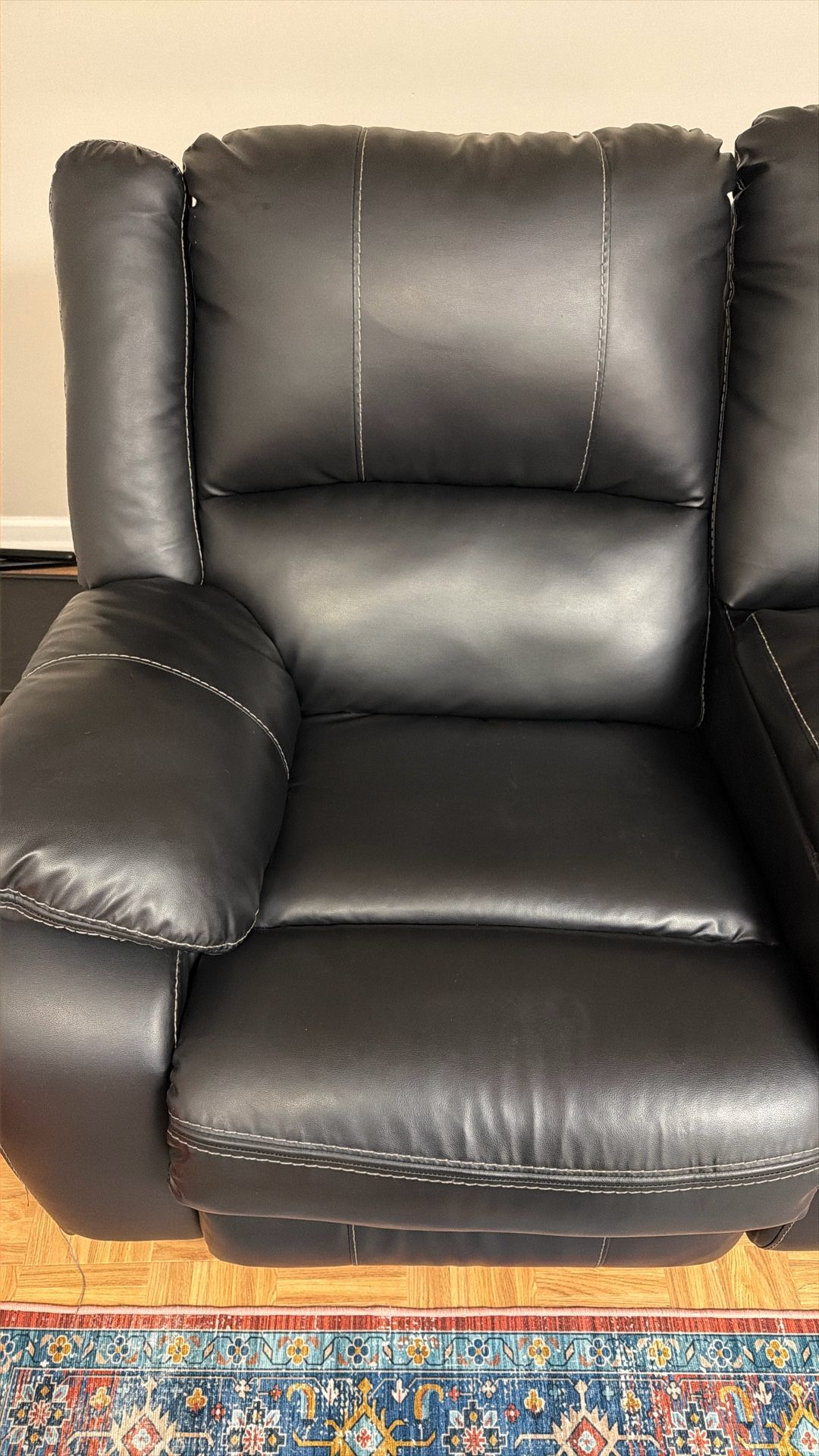 Recliner Loveseat | Leather Sofa | Ashley Brand - photo 3