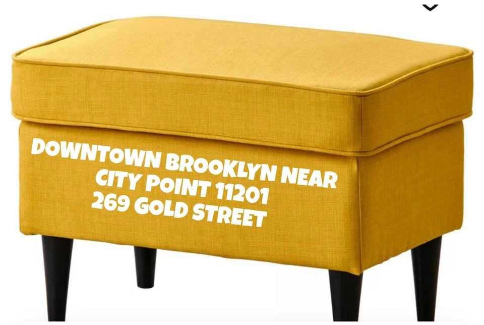 IKEA EKTORP Yellow Ottoman Footrest - photo 3