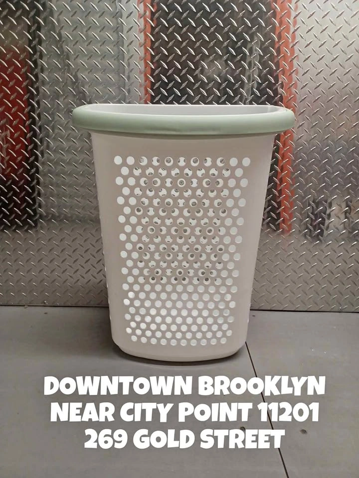 Brightroom Rolling Laundry Hamper - White