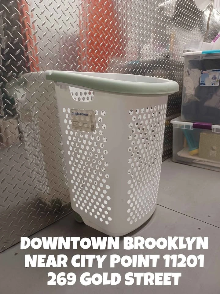 Brightroom Rolling Laundry Hamper - White - photo 4