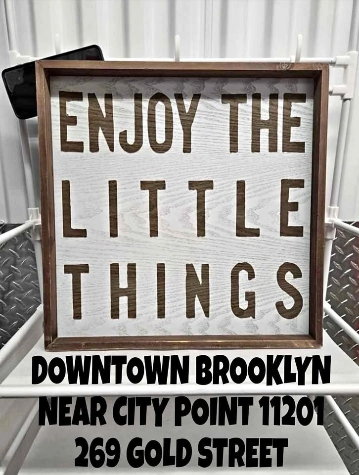 Enjoy The Little Things Wooden Sign