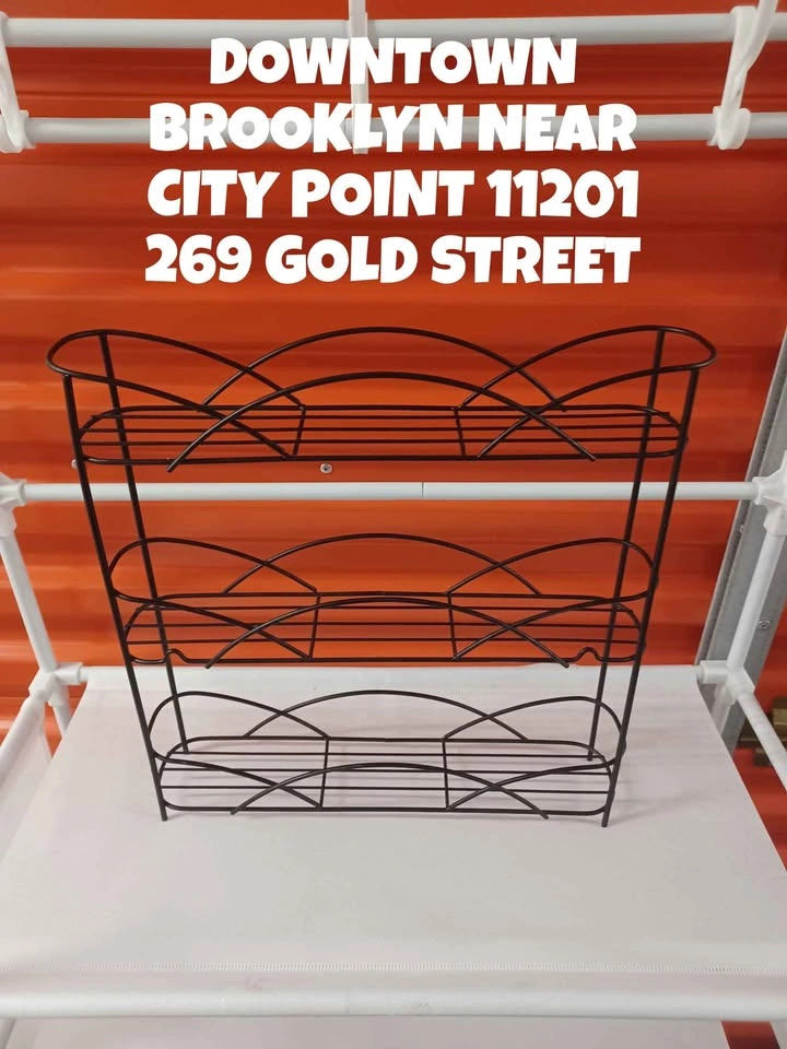 3-Tier Black Wall Mountable Countertop Spice Rack 13.25" H x 13" - photo 5