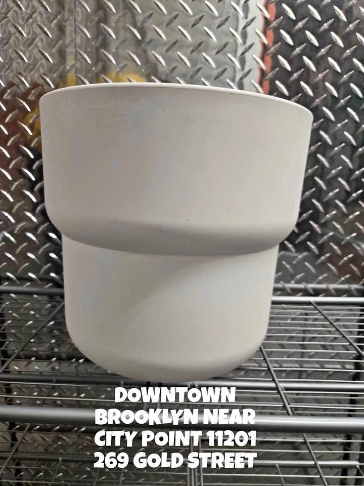 White Planter Pot 11.5 inches tall