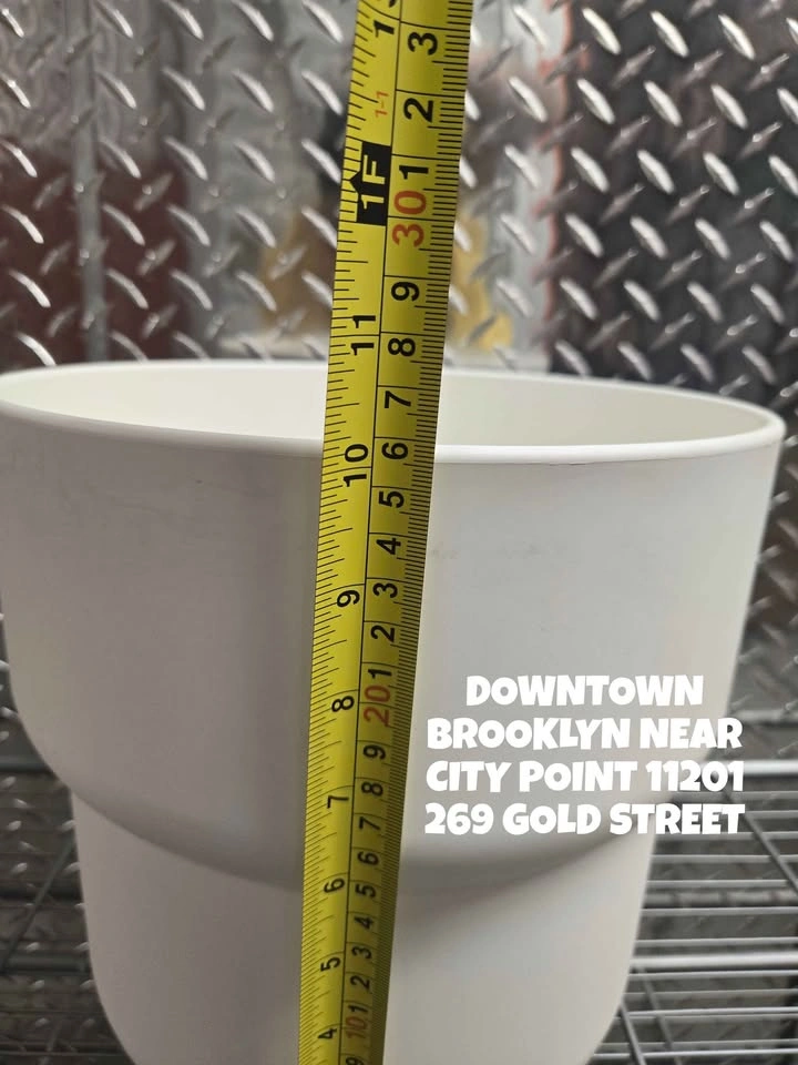 White Planter Pot 11.5 inches tall - photo 3