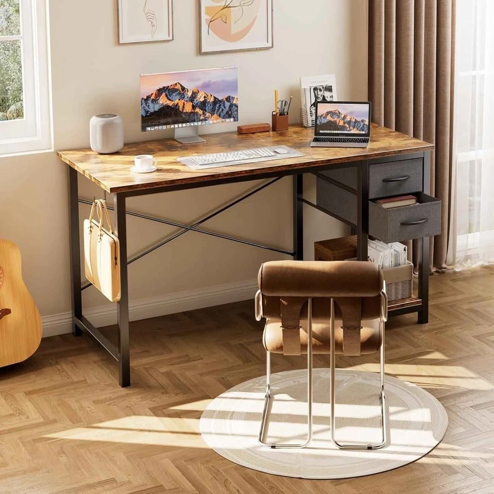 Sweetcrispy 40-Inch Desk with Drawers - photo 3