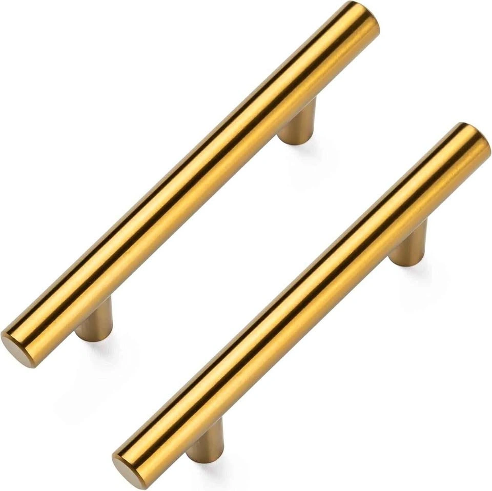 Brushed Brass Cabinet Pull Handles