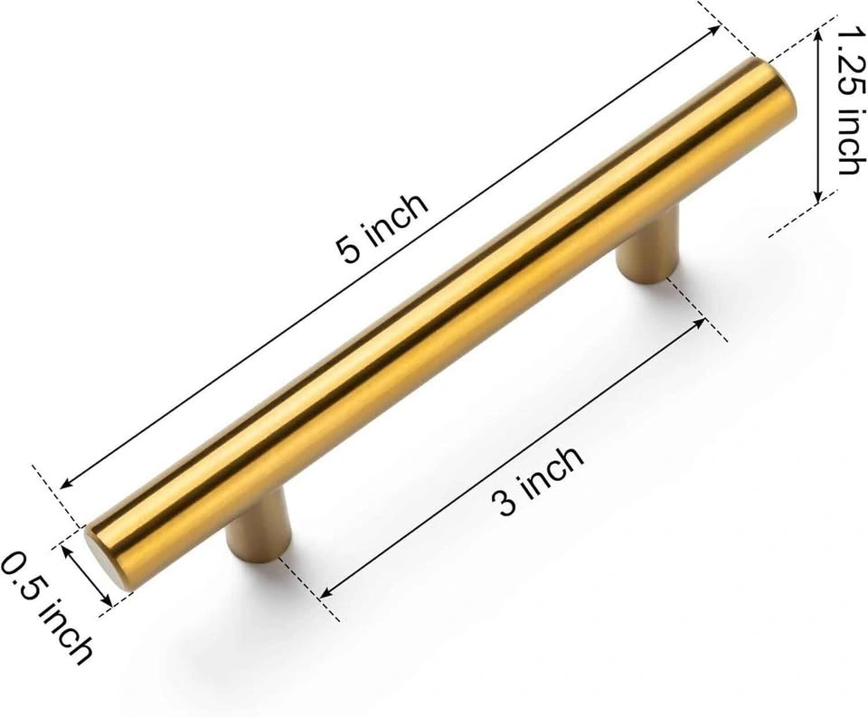 Brushed Brass Cabinet Pull Handles - photo 2