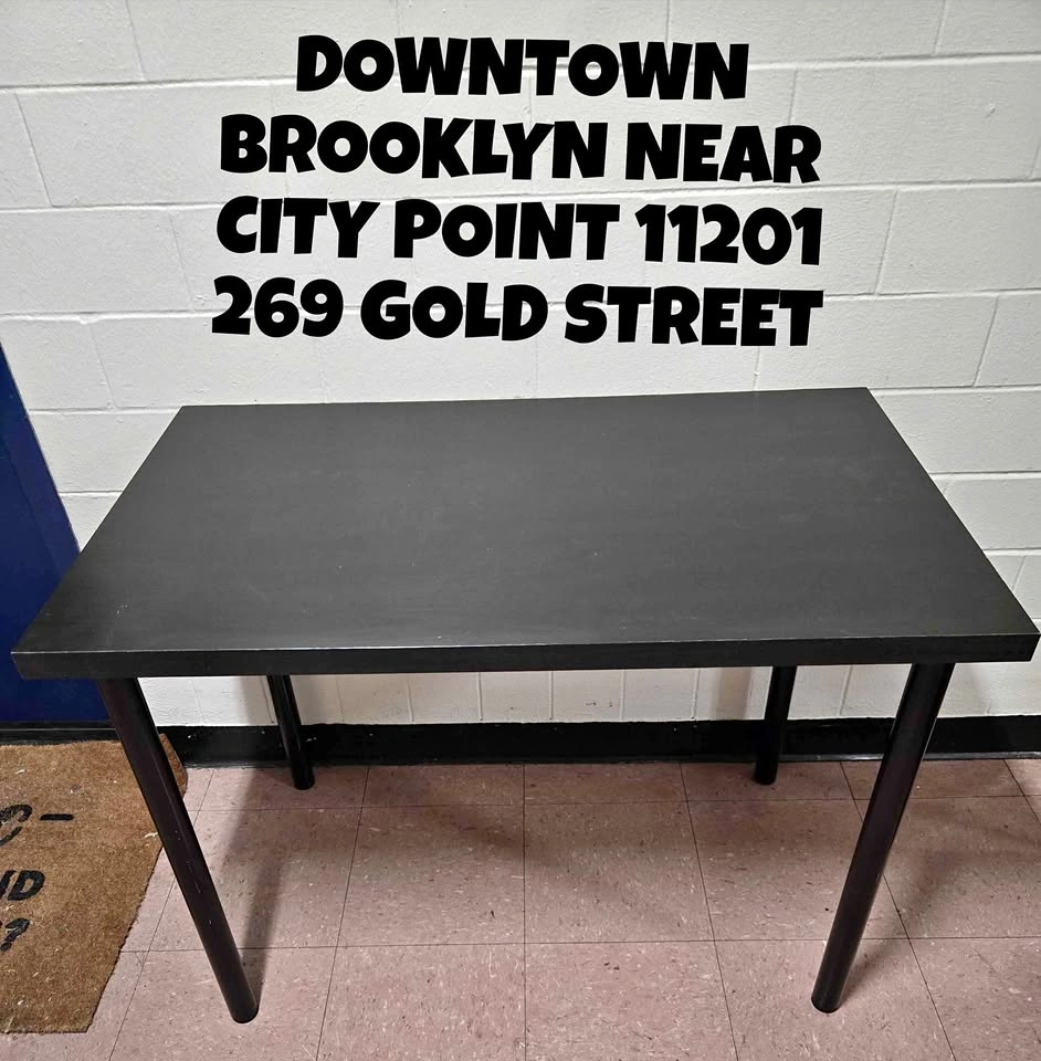 Black Rectangular Computer Desk