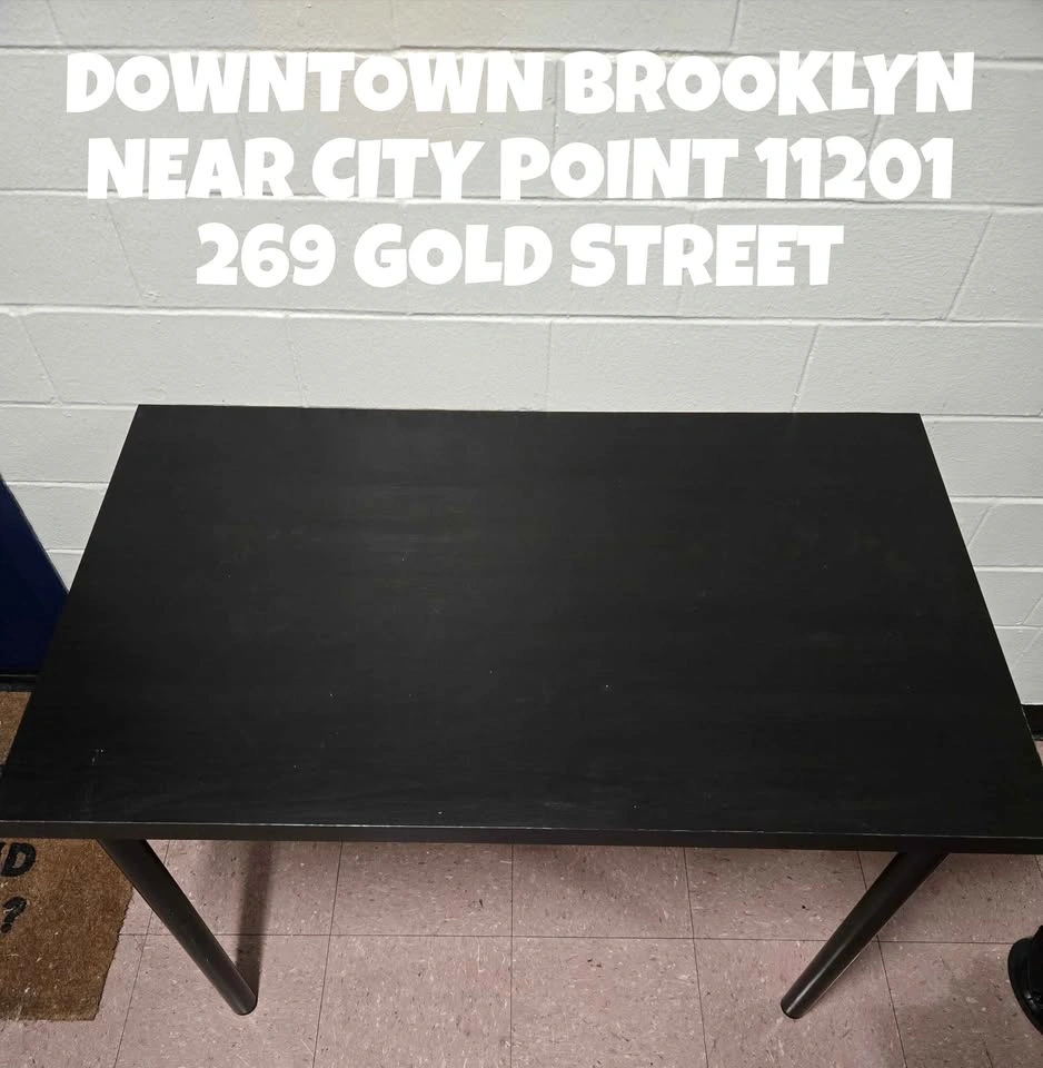 Black Rectangular Computer Desk - photo 2