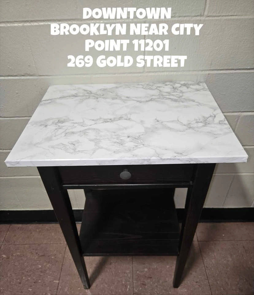 IKEA HEMNES Nightstand with Marble Top - photo 3