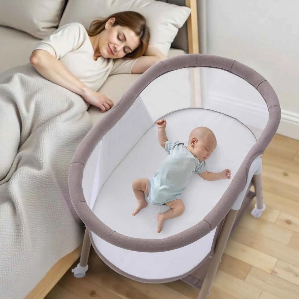 Baby Bassinet Crib - 3-in-1 Portable Infant Bed with Mosquito Ne - photo 2
