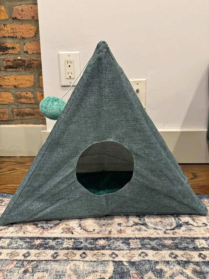 Cat house and scratcher