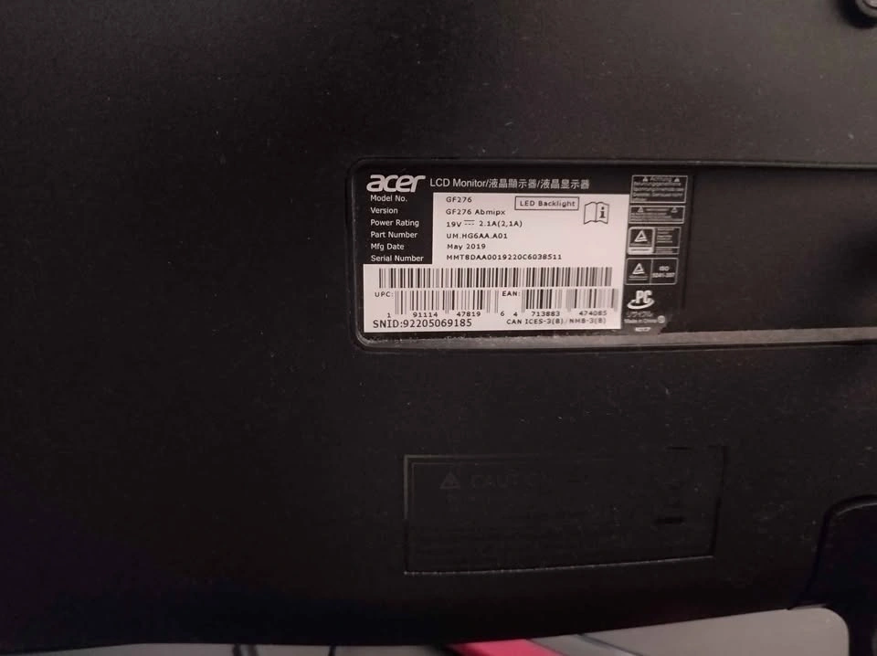 Acer Monitor (approx. 24") with Keyboard & Mouse - photo 2
