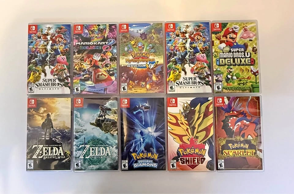 Nintendo Switch Games - Smash Bros, Mario Kart, Zelda, Pokemon