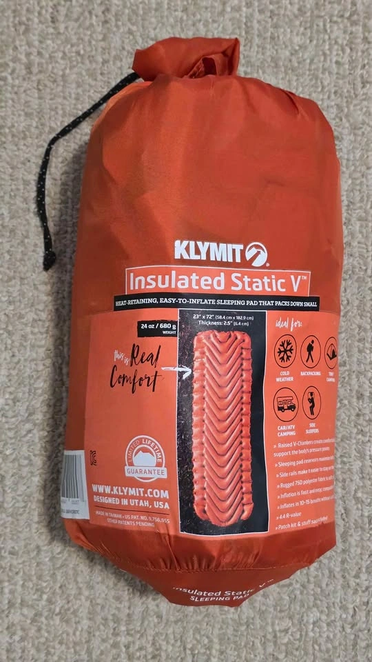 2 x Klymit Insulated Static V Sleeping Pad w/ Pillow - photo 4