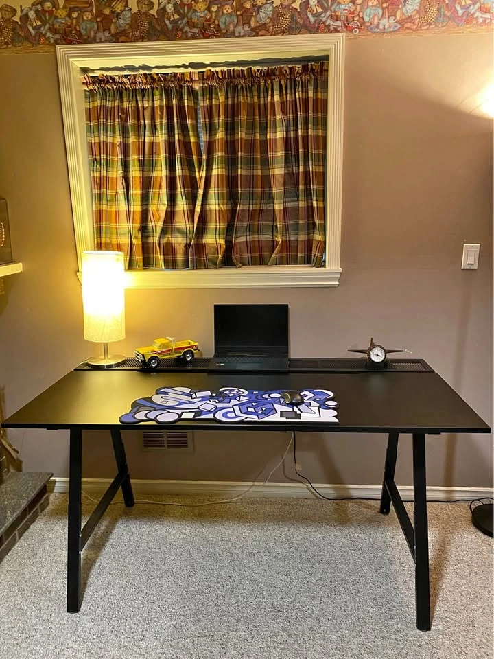 Black Ikea Gaming Desk