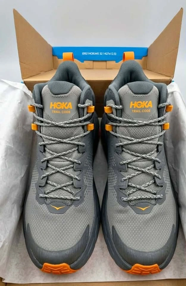 HOKA Men's Trail Code GTX Hiking Shoes - Dark Grey