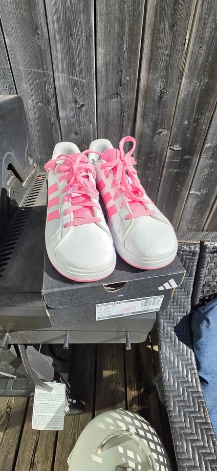 White/Pink Adidas Grand Court - photo 3