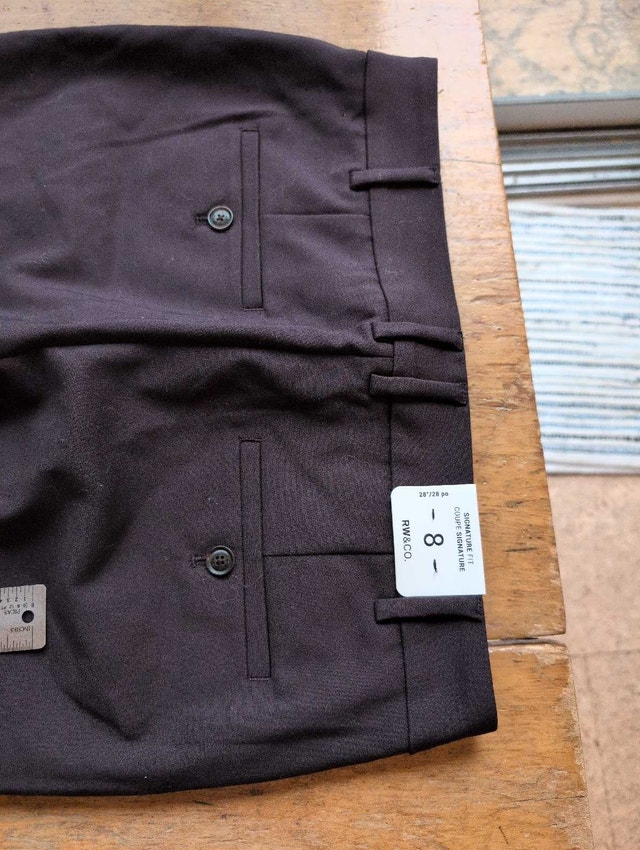 RW&CO pants nwt womans size 8 brownish dark - photo 5