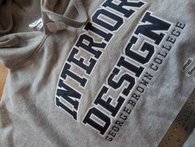 George Brown College Hoodie Adult Small Interior Design NWT - photo 4