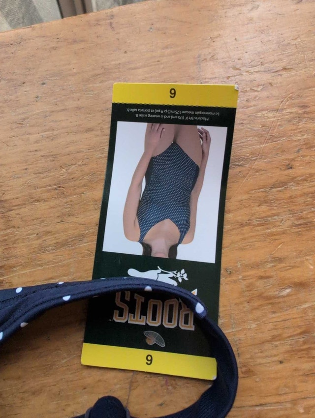 Roots Swimsuit woman's navy size 6 nwt - photo 2