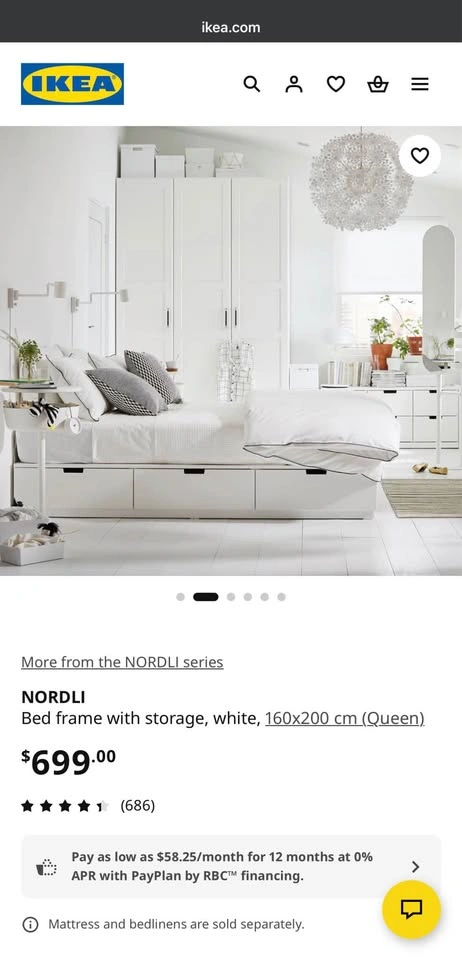 Queen IKEA Bed Frame - photo 4