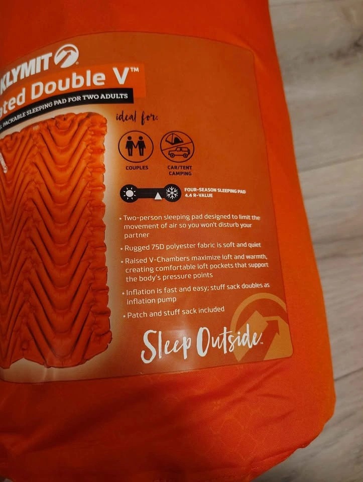 Klymit Insulated Double V Sleeping Pad. Brand new. - photo 3