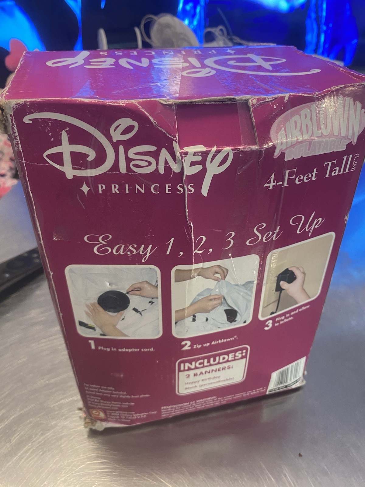 2004 Gemmy Disney Princess 4ft Tall Inflatable Castle - photo 2