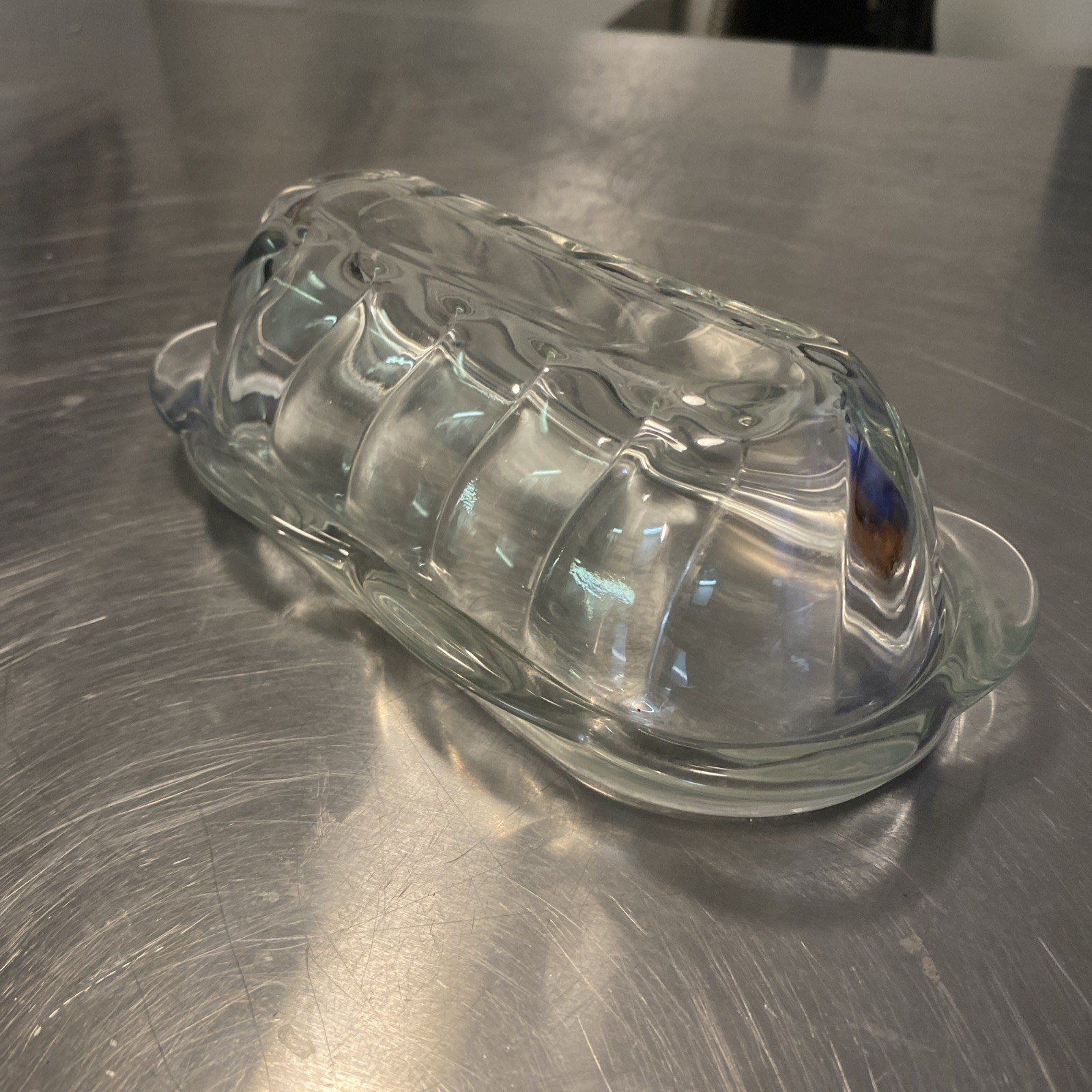 Vintage Anchor Hocking Glass Butter Dish - photo 2