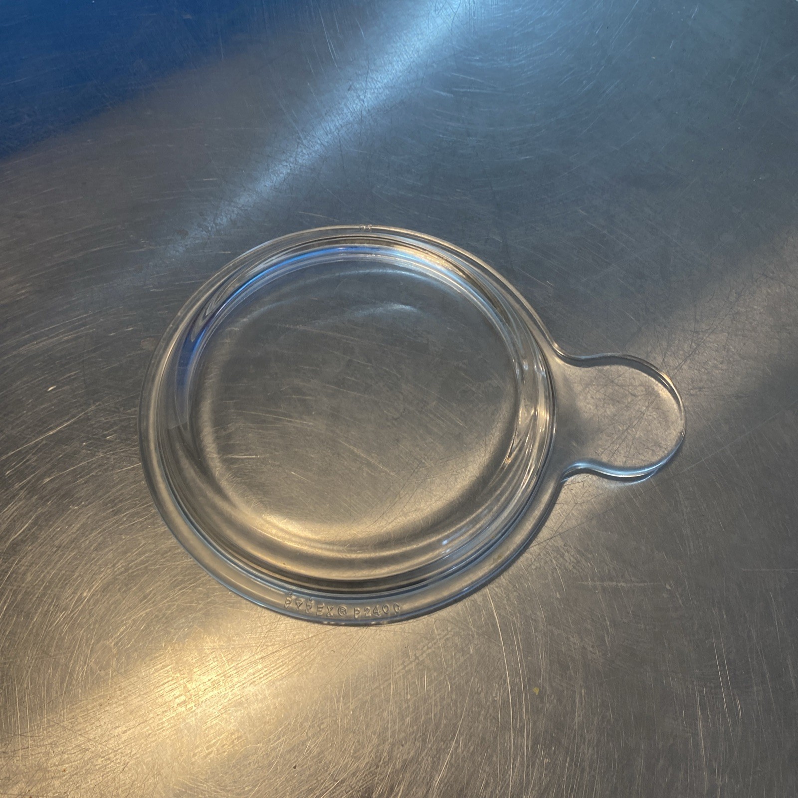 Vintage Pyrex P240C Clear Glass Lid for Round Grab-It Bowl