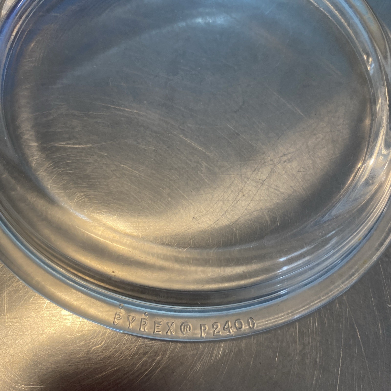 Vintage Pyrex P240C Clear Glass Lid for Round Grab-It Bowl - photo 2