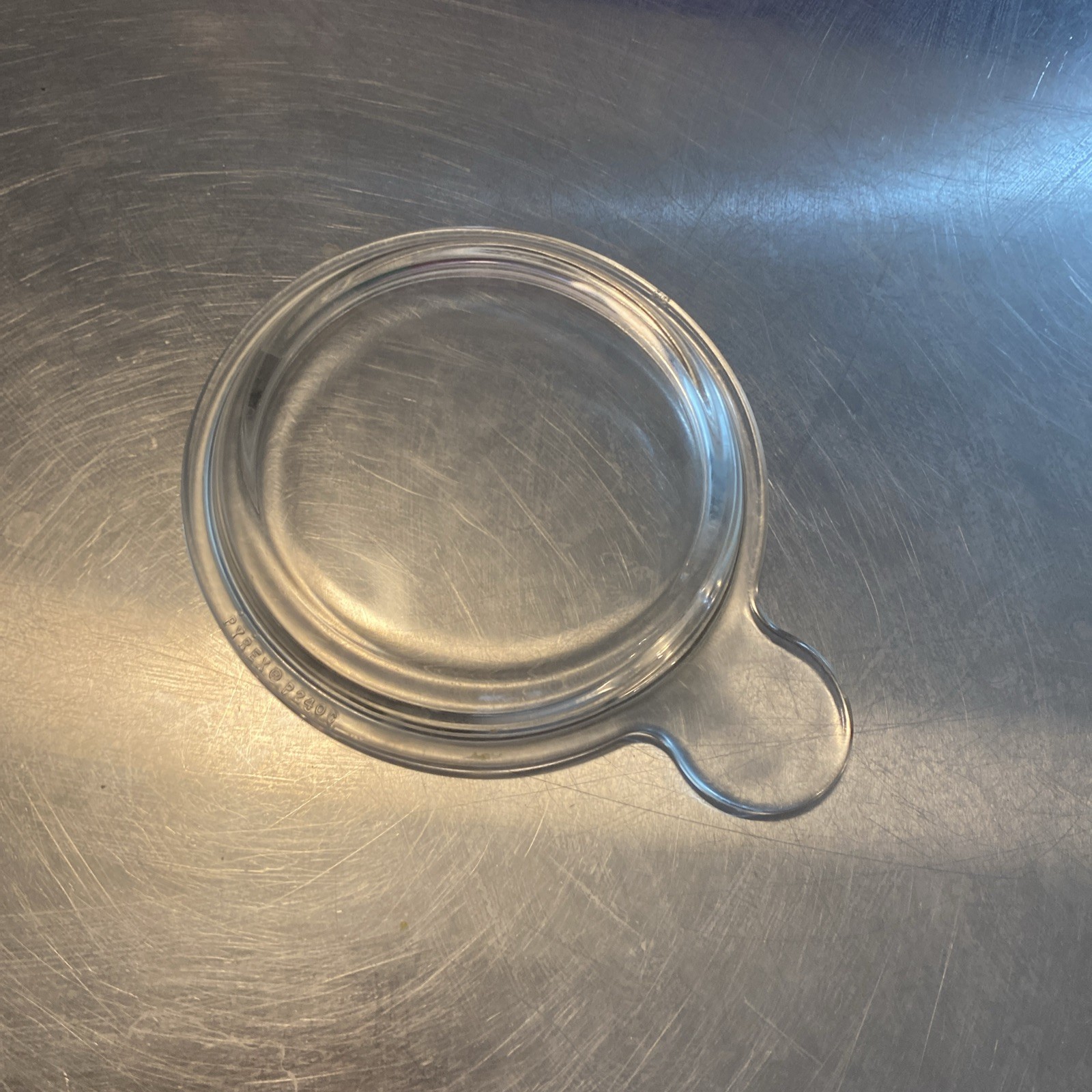 Vintage Pyrex P240C Clear Glass Lid for Round Grab-It Bowl - photo 3