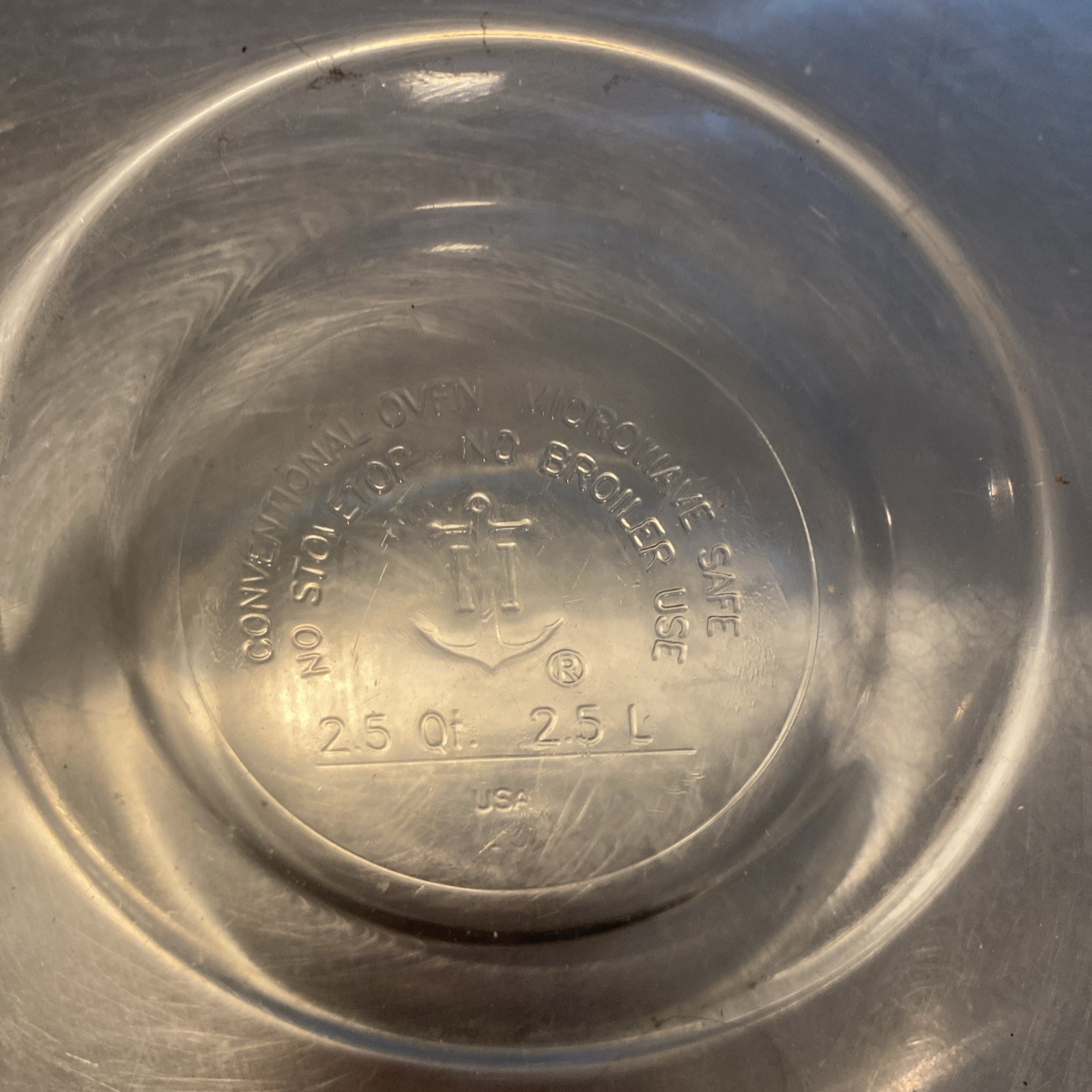 Anchor Hocking Green Glass 2.5 qt Nesting/Mixing Bowl USA - photo 3