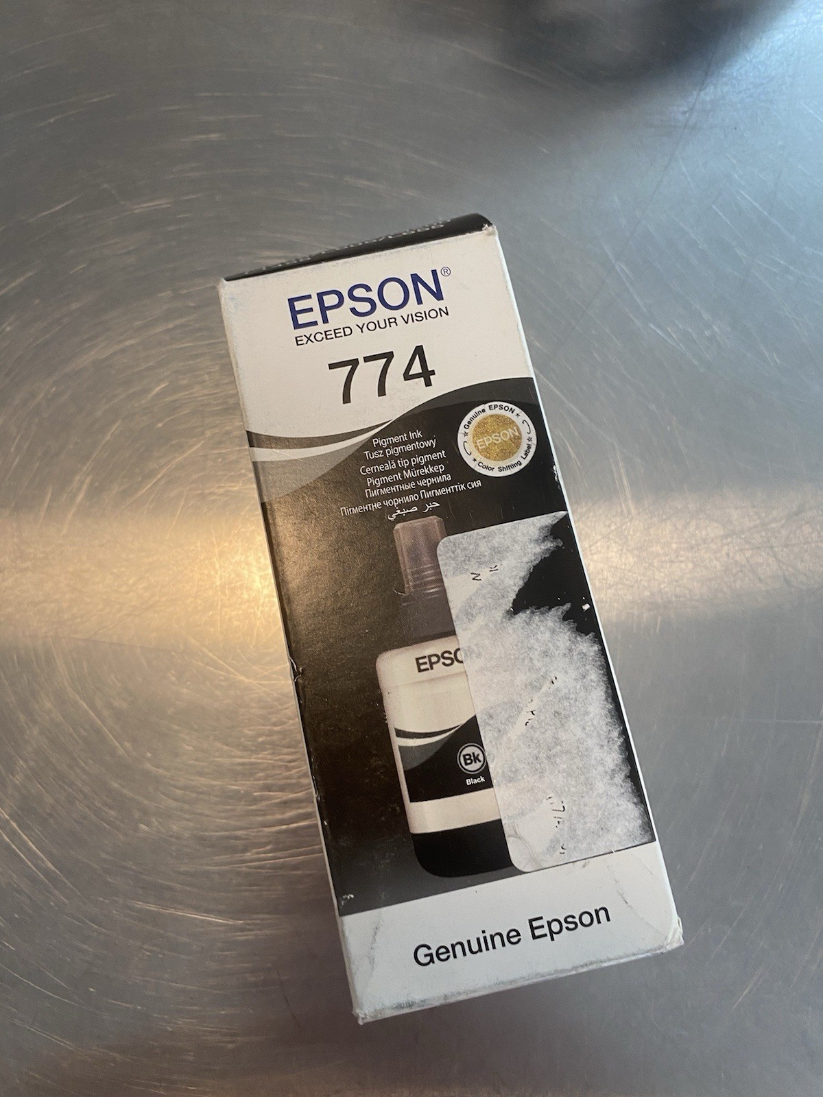 5pcs Epson EcoTank 774 Black Ink Bottles - photo 3