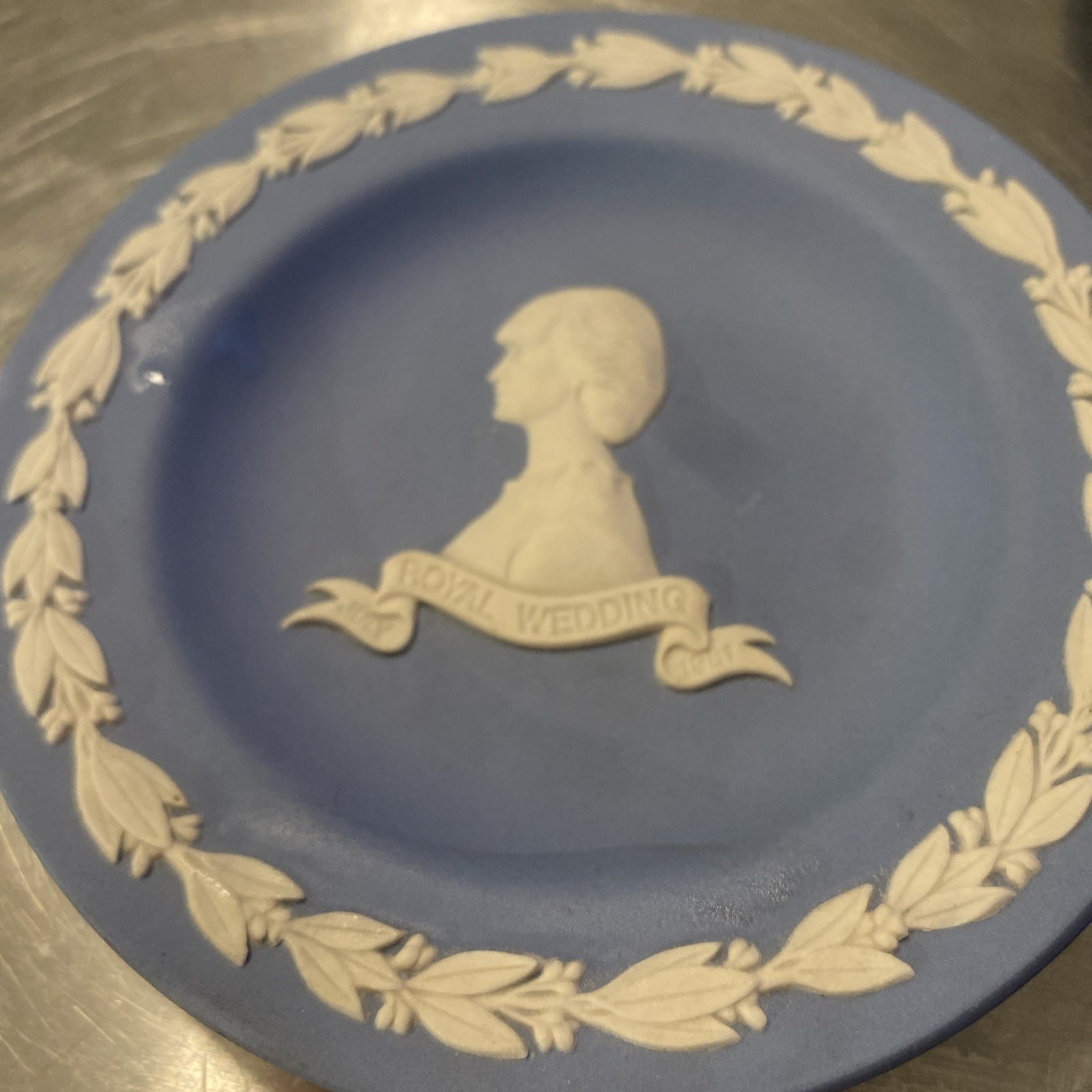 Wedgwood Jasperware Blue Royal Wedding Plate Set