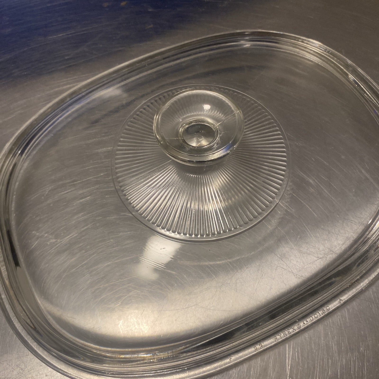 Pyrex 1.5 Qt Oblong Glass Lid 8.5" x 11" Clear - photo 2
