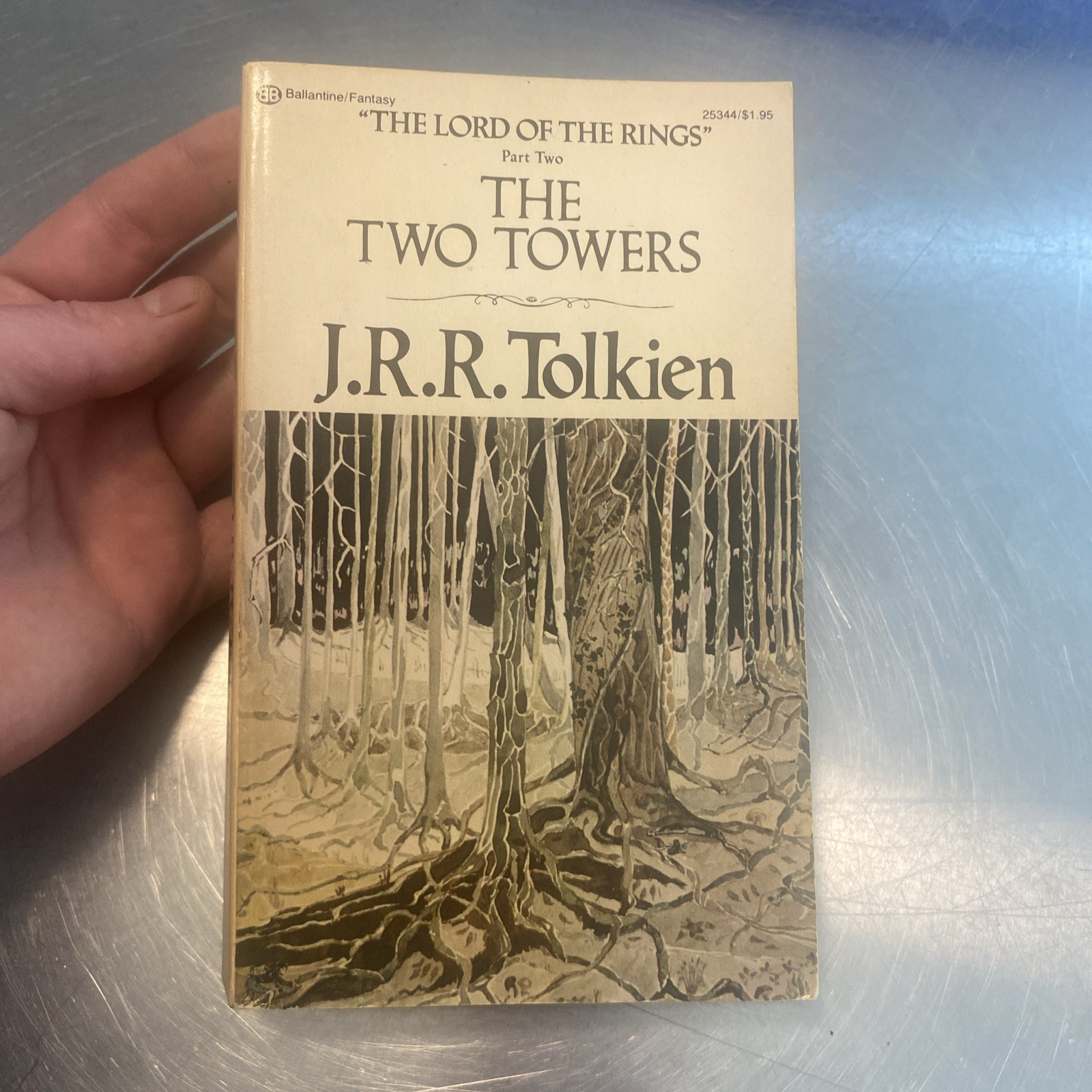 The Two Towers: Lord of Rings 2 by Tolkien (PB, Ballantine 1976)