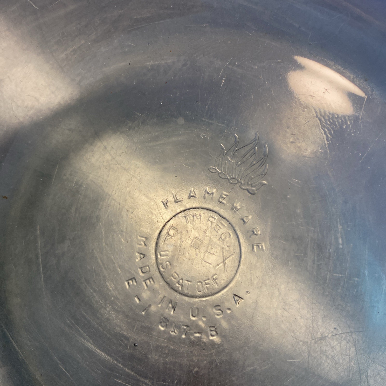 Vintage Pyrex Flameware Small Skillet 817-B - 7”