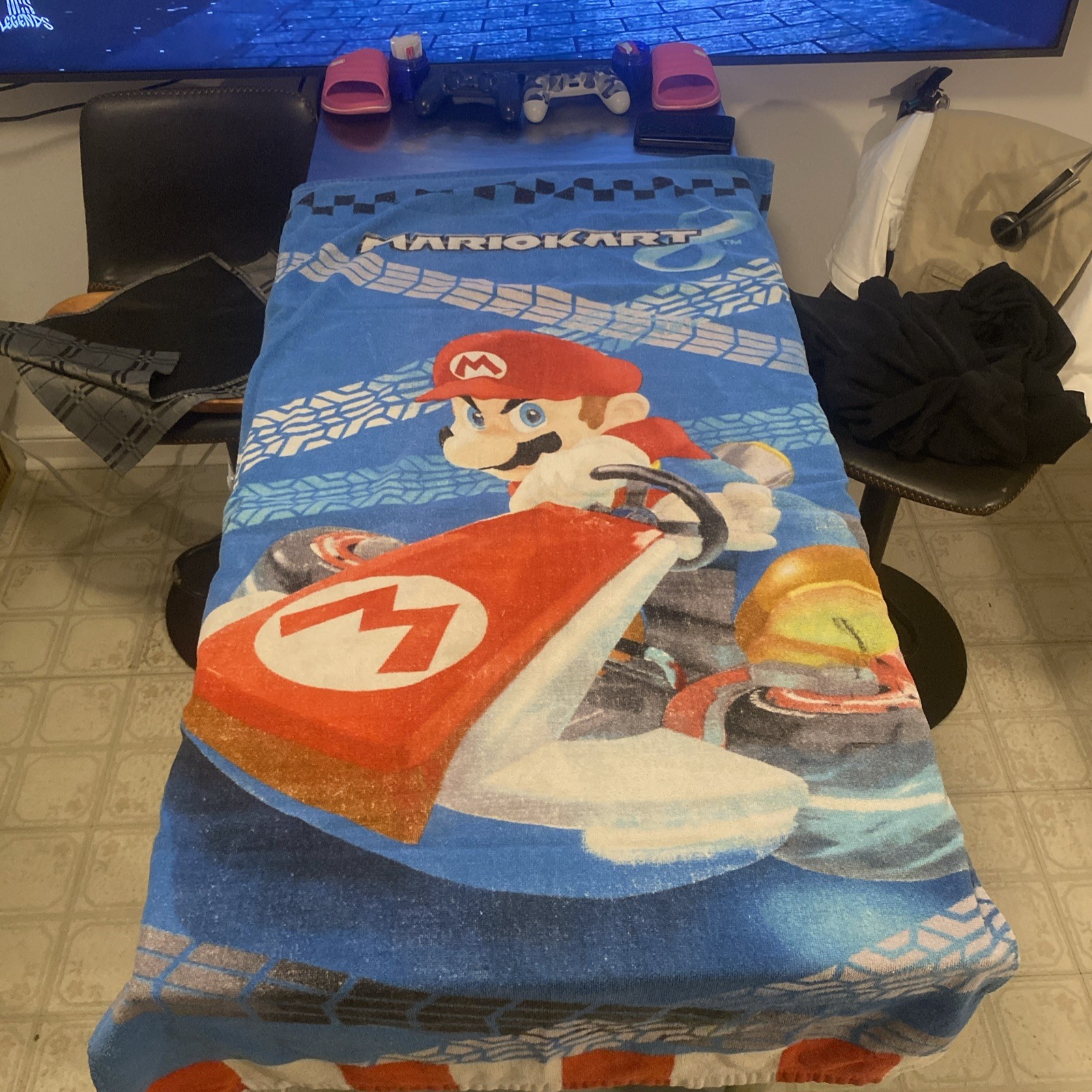 Super Mario Mariokart 8 Beach Towel Nintendo Video Games