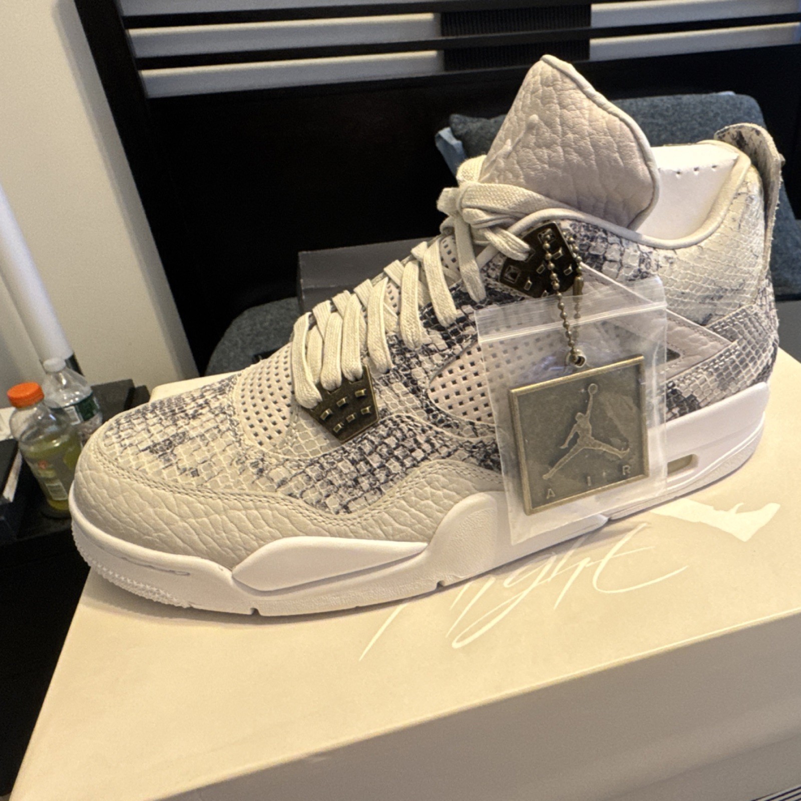 Jordan Air Jordan 4 Retro Premium Snakeskin Ivory - Mens 10 - photo 3