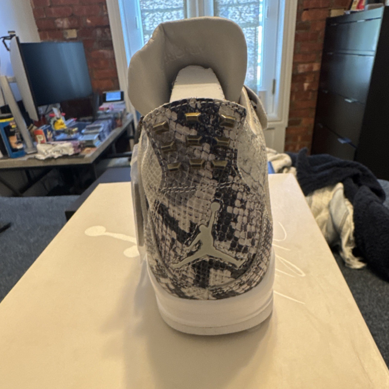 Jordan Air Jordan 4 Retro Premium Snakeskin Ivory - Mens 10 - photo 4
